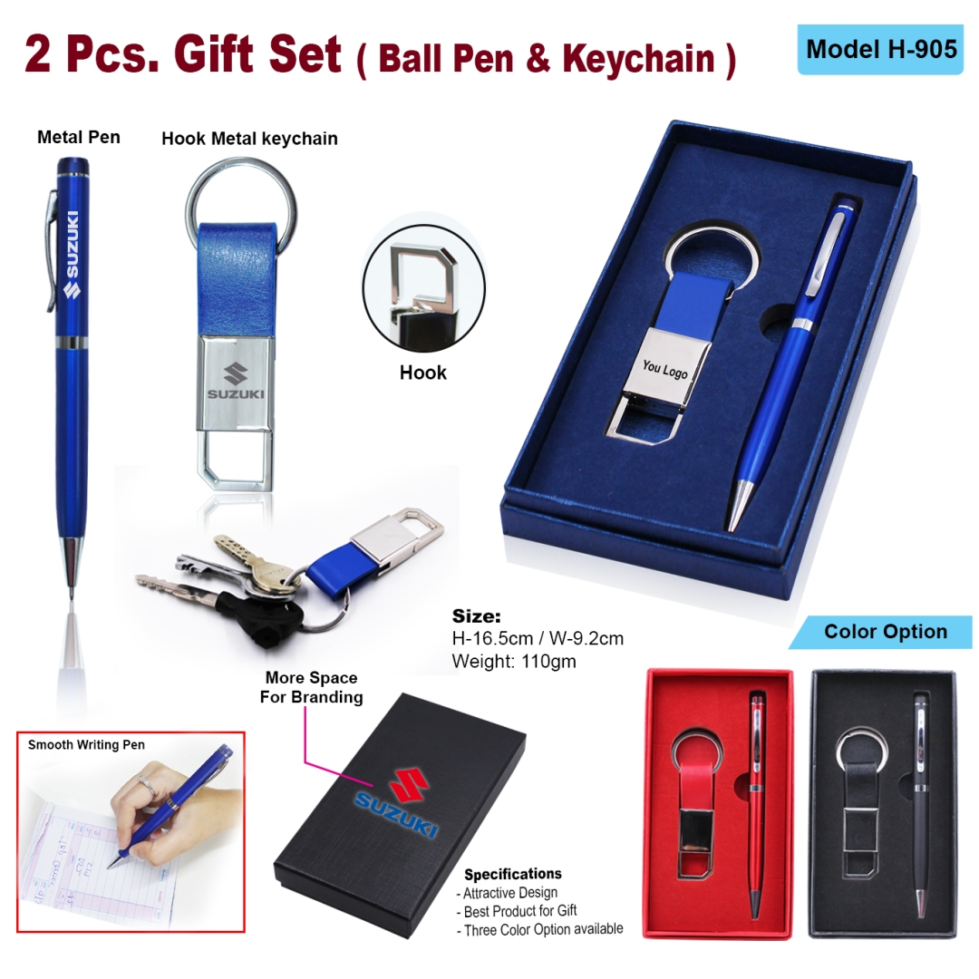2 in 1 Gift Set - Ball Pen and Keychain 905