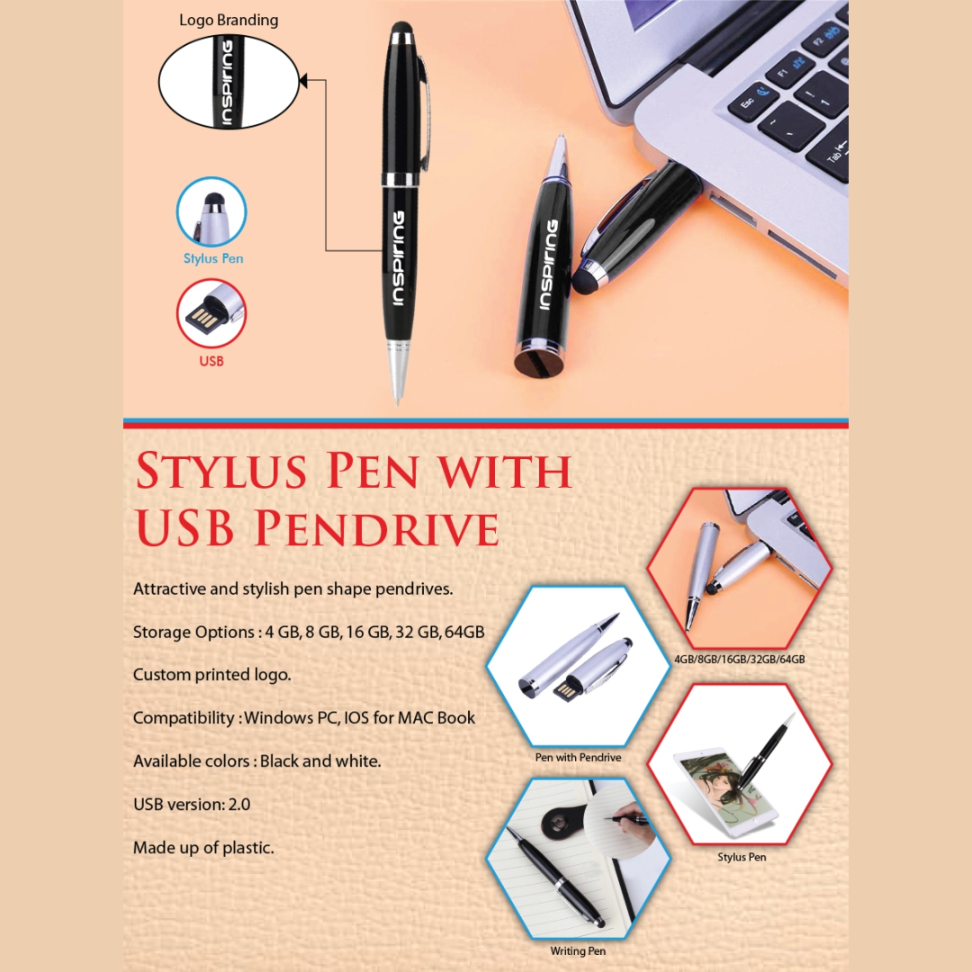 Stylus Pen with Pendrive