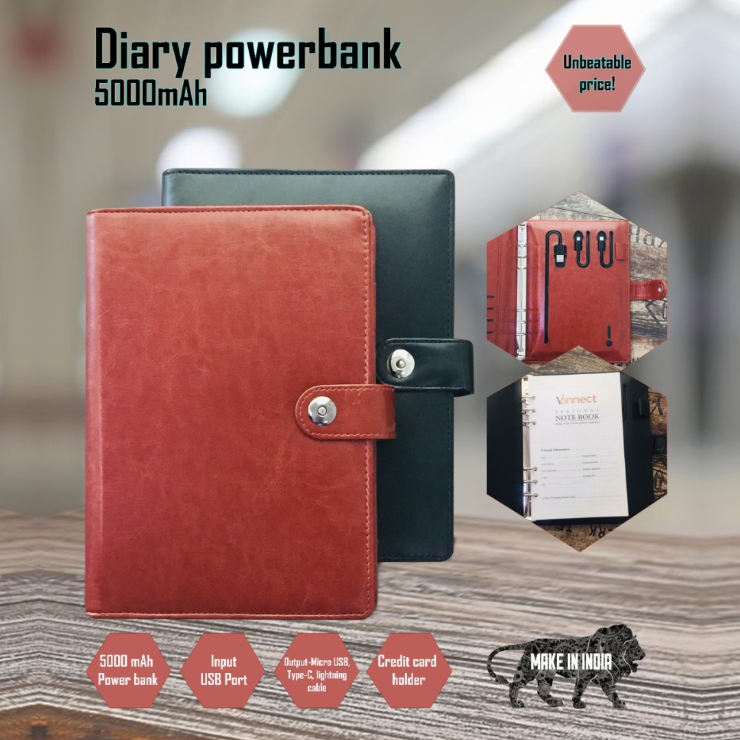 5000mAH Power Bank Diary 5000mAH Power Bank Diary