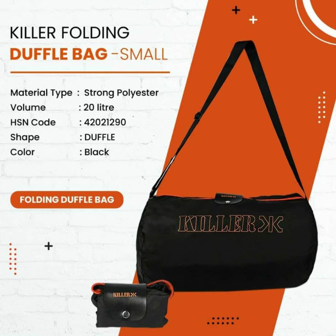 Killer Folding Duffle Bag- Small Killer Folding Duffle Bag- Small