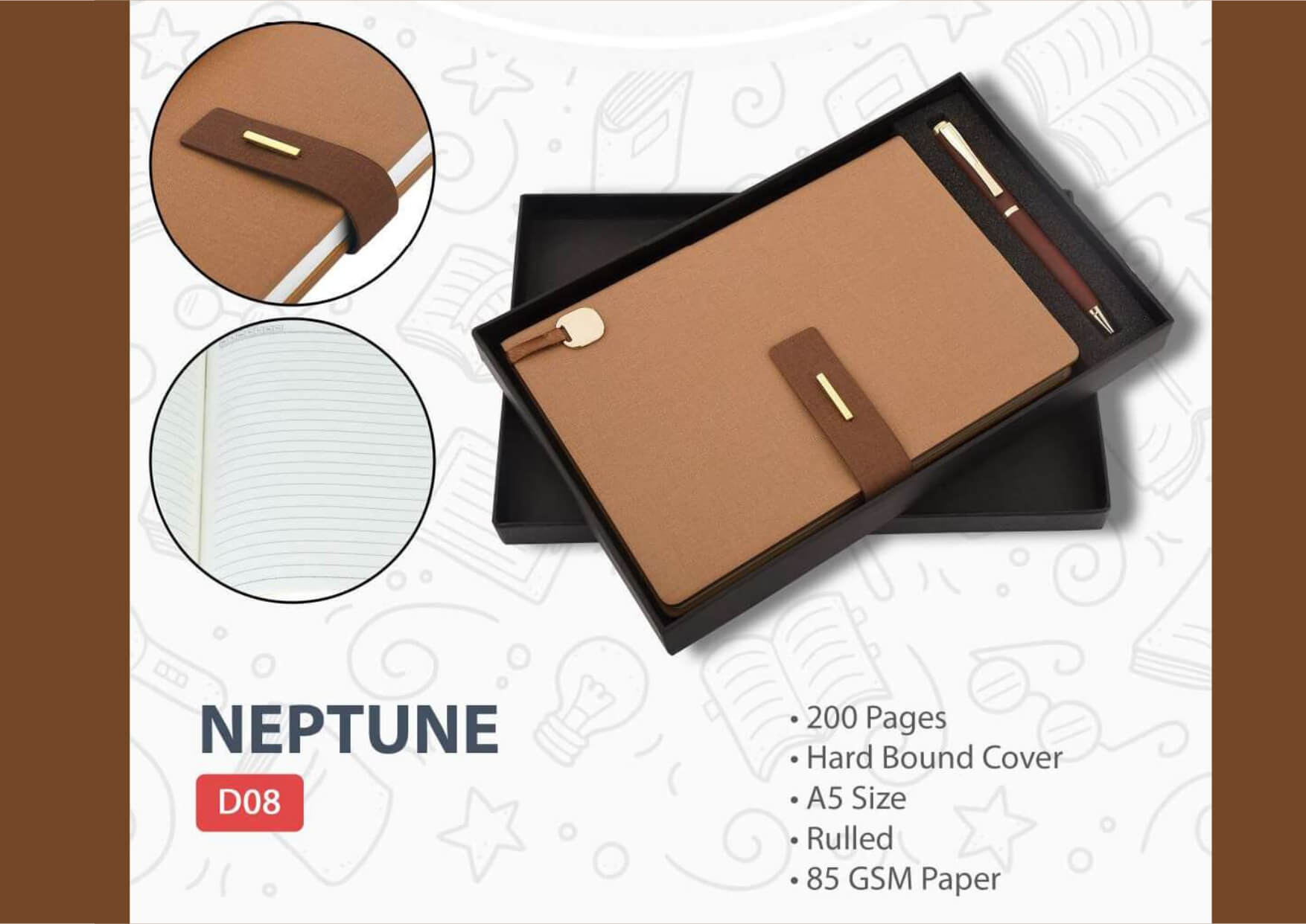 Diary Pen Set Neptune