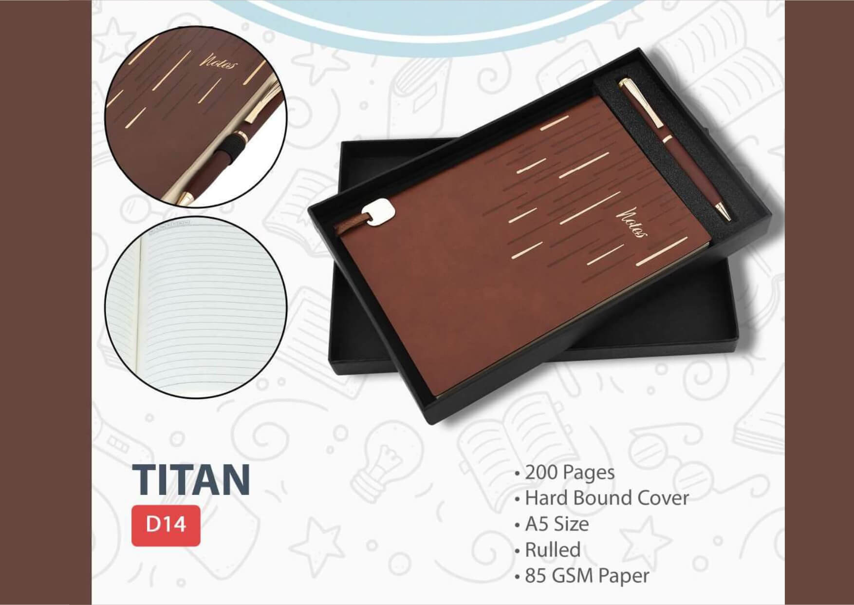 Pen Diary Set Titan Pen Diary Set Titan