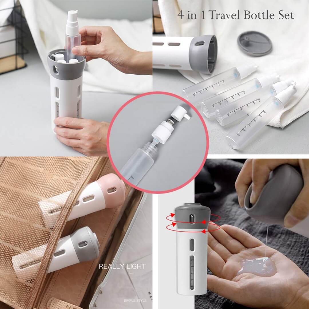 4 in 1 Travel Bottle Set