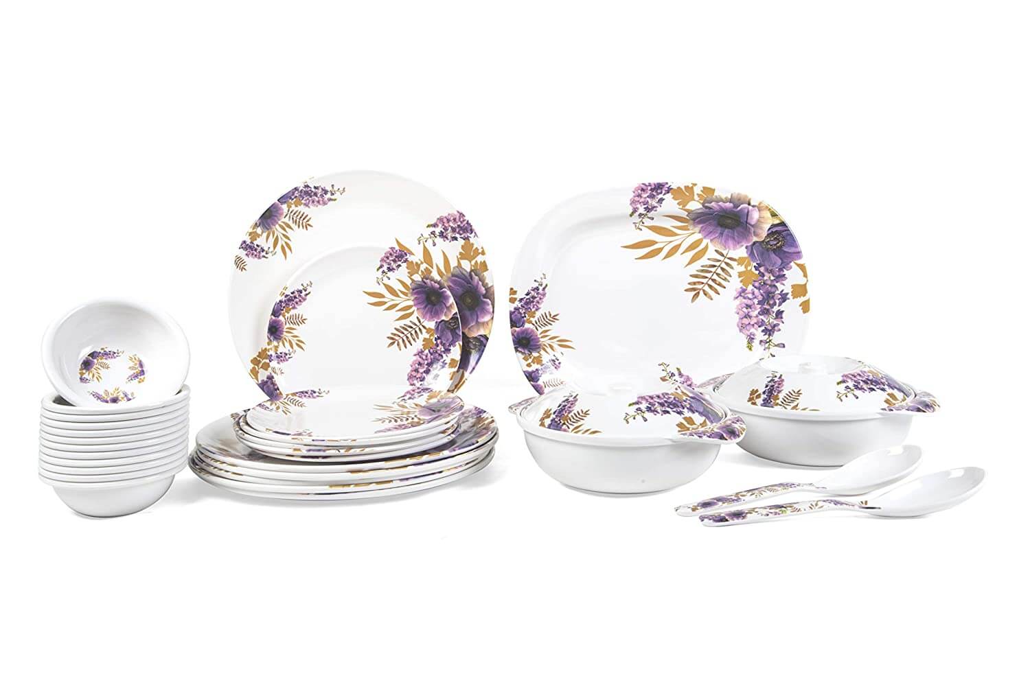 31 pcs Melamine Dinner Set (Bell Flower) D-601