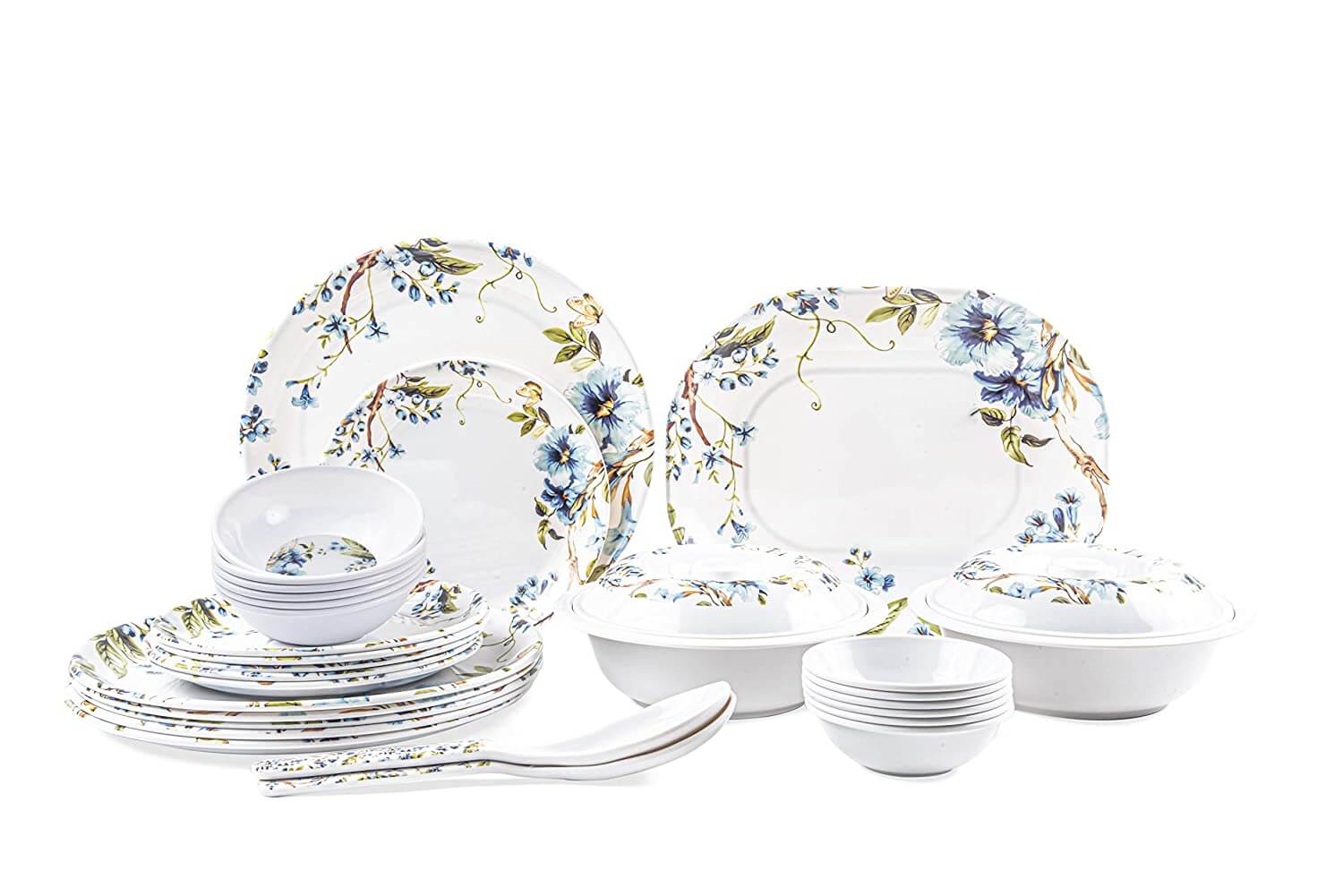 32 pcs Melamine Dinner Set (Blue Mist)