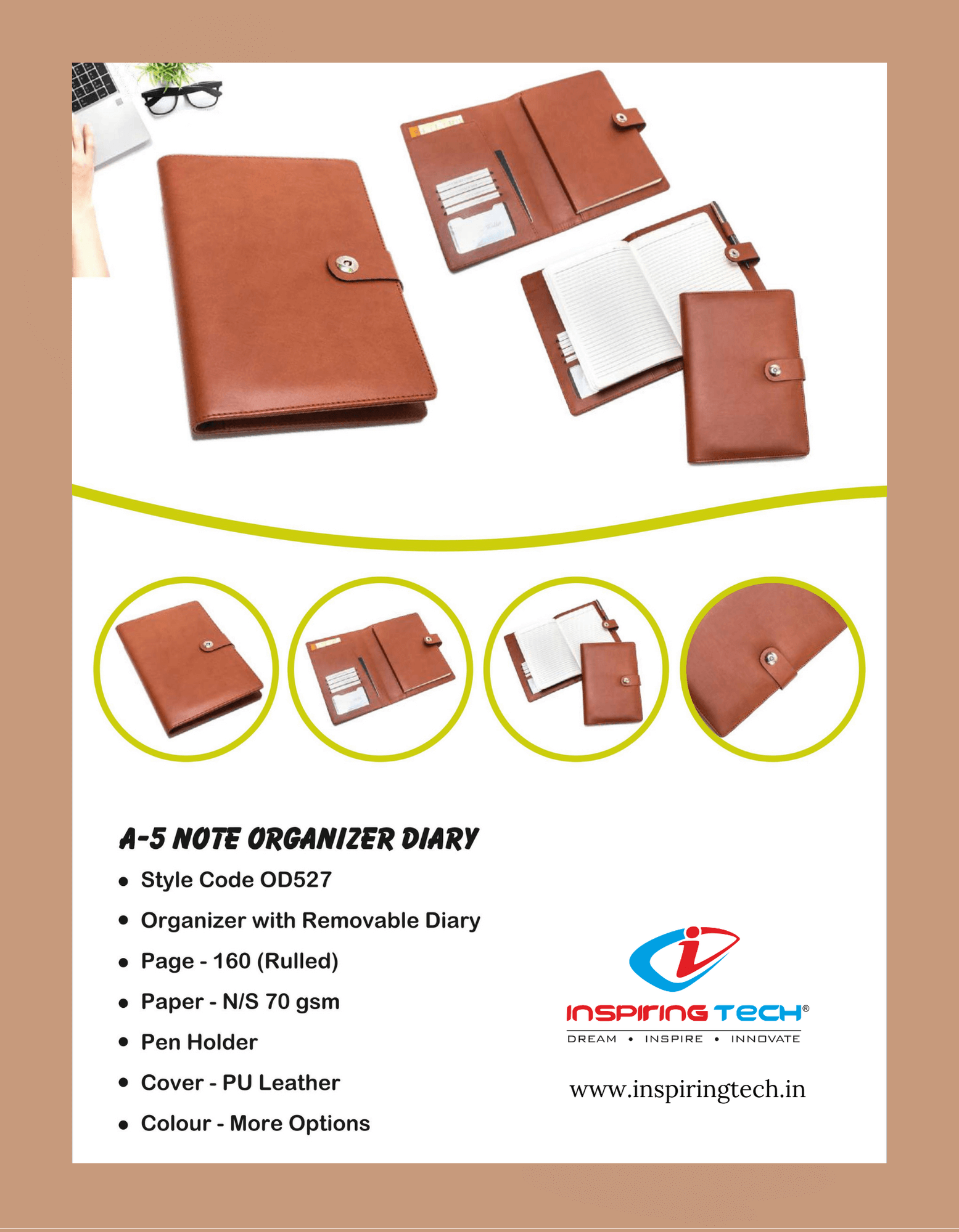 A5 Notebook Organizer Diary A5 Notebook Organizer Diary