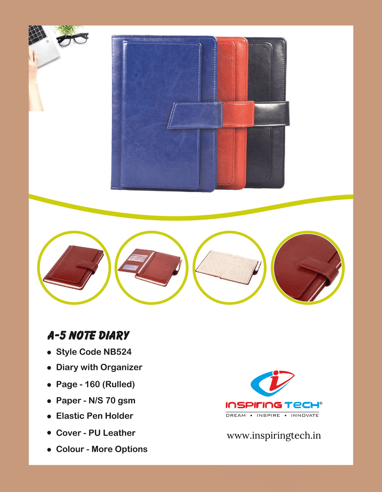 Notebook Diary with Organizer Notebook Diary with Organizer