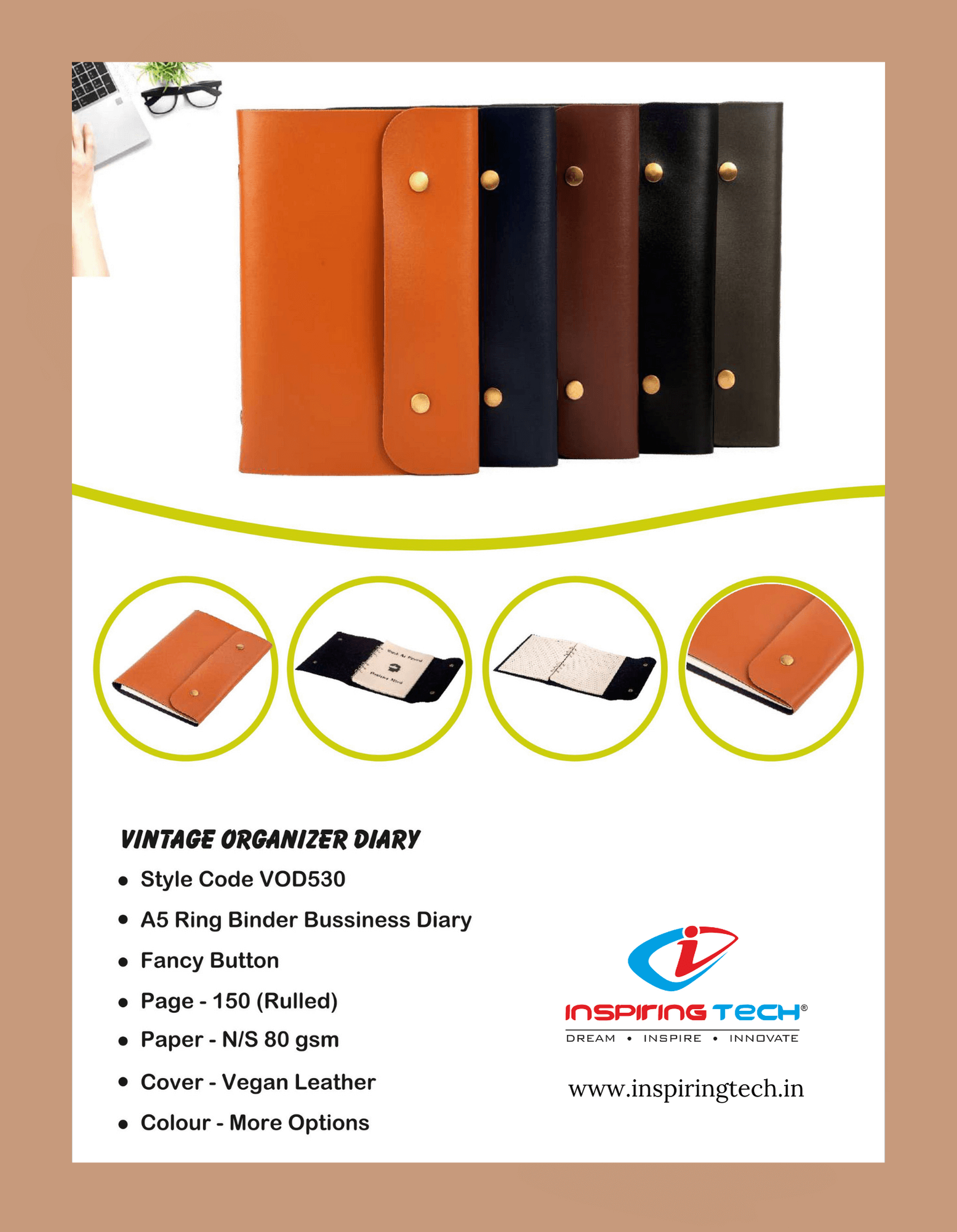 Vintage Organizer Diary Vintage Organizer Diary