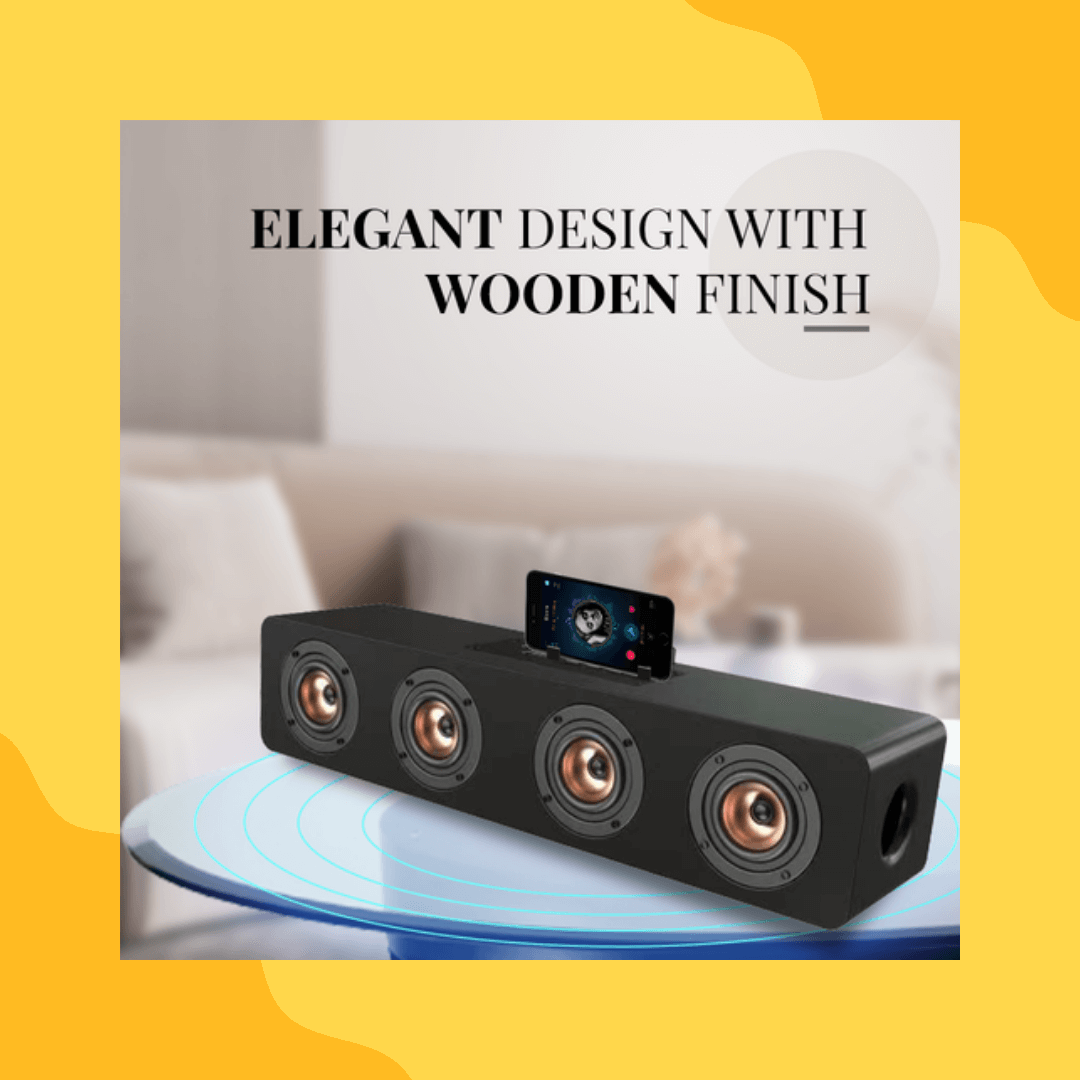 Landmark Roar Black Portable Bluetooth Speaker LM BT 1024-L