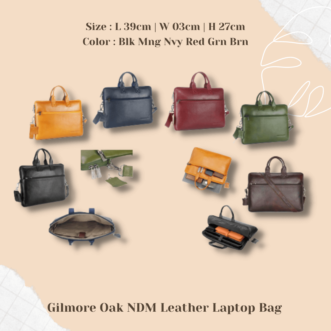 Gilmore Oak NDM Leather Laptop Bag